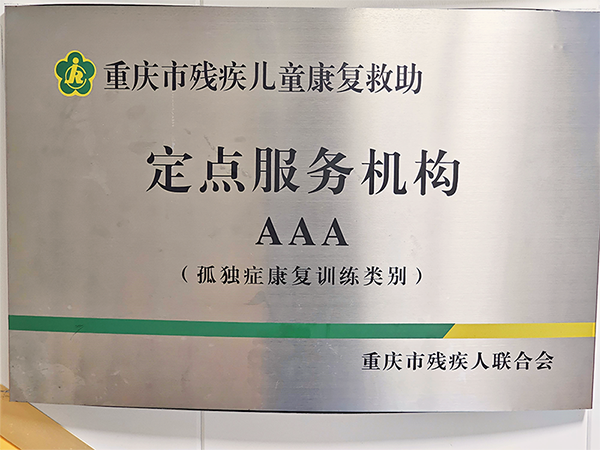 孤独症康复训练类别3A级定点机构